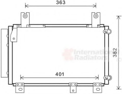 VAN WEZEL 11005067 Конденсатор, кондиционер для DAIHATSU SIRION (Дайхатсу Сирион) VAN WEZEL 11005067 Конденсатор, кондиционер для DAIHATSU SIRION (Дайхатсу Сирион)