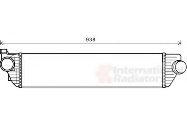 VAN WEZEL 43004498 Интеркулер 