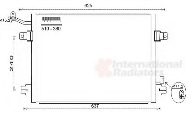 VAN WEZEL 77005048 Конденсатор, кондиционер для JAGUAR VANDEN PLAS (Ягуар Vандэн плас) VAN WEZEL 77005048 Конденсатор, кондиционер для JAGUAR VANDEN PLAS (Ягуар Vандэн плас)