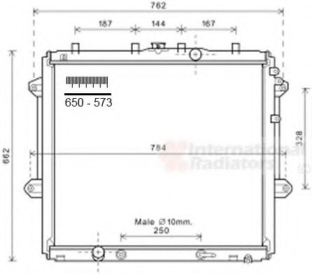 VAN WEZEL 53002616 Радиатор, охлаждение двигателя для TOYOTA LAND CRUISER PRADO (Тойота/тоета Ленд крузер прадо) VAN WEZEL 53002616 Радиатор, охлаждение двигателя для TOYOTA LAND CRUISER PRADO (Тойота/тоета Ленд крузер прадо)