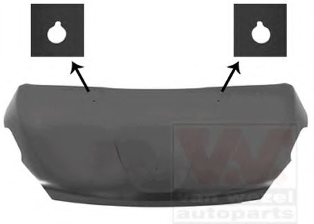VAN WEZEL 4034660 Капот двигателя для PEUGEOT 208 (Пежо 208) VAN WEZEL 4034660 Капот двигателя для PEUGEOT 208 (Пежо 208)