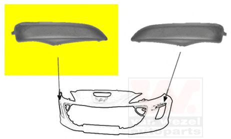 VAN WEZEL 4042586 Облицовка, бампер для PEUGEOT 308 CC (Пежо 308 сс) VAN WEZEL 4042586 Облицовка, бампер для PEUGEOT 308 CC (Пежо 308 сс)