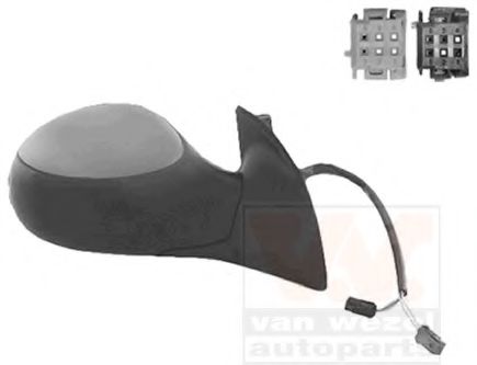 VAN WEZEL 4002818 Наружное зеркало для PEUGEOT 1007 (Пежо 1007) VAN WEZEL 4002818 Наружное зеркало для PEUGEOT 1007 (Пежо 1007)