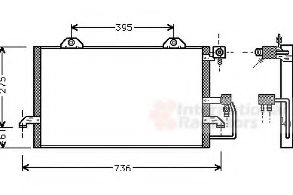 VAN WEZEL 03005159 Конденсатор, кондиционер для AUDI 90 (Ауди 90) VAN WEZEL 03005159 Конденсатор, кондиционер для AUDI 90 (Ауди 90)