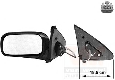 VAN WEZEL 3317805 Наружное зеркало для NISSAN ALMERA I (Ниссан Альмера 1) VAN WEZEL 3317805 Наружное зеркало для NISSAN ALMERA I (Ниссан Альмера 1)