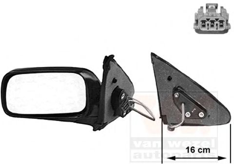 VAN WEZEL 3317815 Наружное зеркало для NISSAN ALMERA I (Ниссан Альмера 1) VAN WEZEL 3317815 Наружное зеркало для NISSAN ALMERA I (Ниссан Альмера 1)