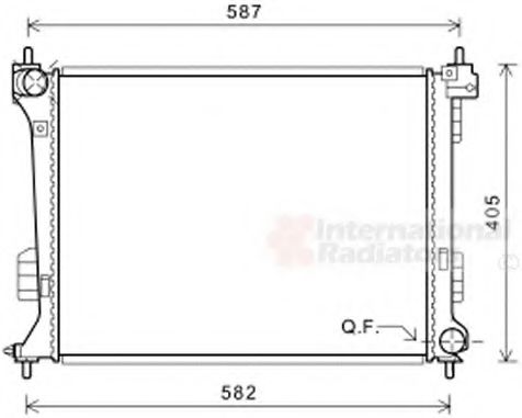 VAN WEZEL 82002302 Радиатор, охлаждение двигателя для HYUNDAI (Хендай) VAN WEZEL 82002302 Радиатор, охлаждение двигателя для HYUNDAI (Хендай)