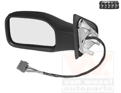 VAN WEZEL 4009807 Наружное зеркало для PEUGEOT 106 (Пежо 106)