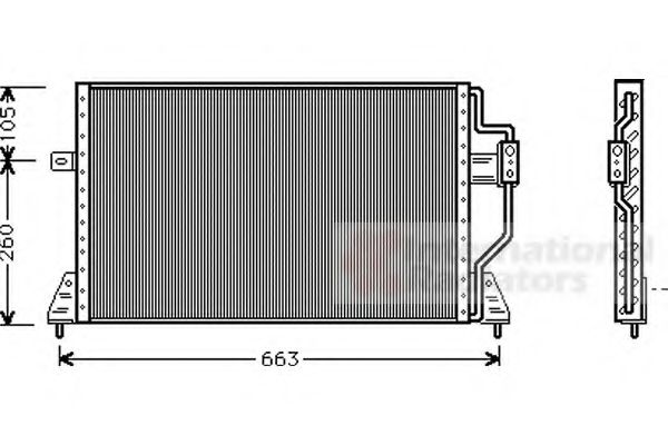 VAN WEZEL 07005024 Конденсатор, кондиционер для CHRYSLER (Крайслер) VAN WEZEL 07005024 Конденсатор, кондиционер для CHRYSLER (Крайслер)