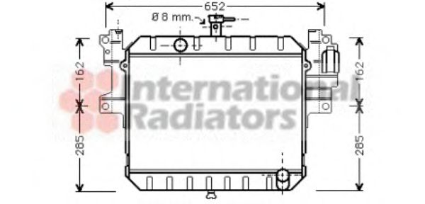VAN WEZEL 11002041 Радиатор, охлаждение двигателя для DAIHATSU FEROZA HARD TOP (Дайхатсу Фэроза хард топ) VAN WEZEL 11002041 Радиатор, охлаждение двигателя для DAIHATSU FEROZA HARD TOP (Дайхатсу Фэроза хард топ)