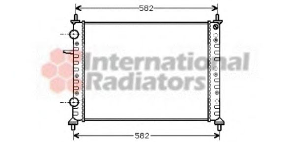 VAN WEZEL 17002158 Радиатор, охлаждение двигателя 