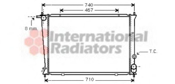 VAN WEZEL 82002053 Радиатор, охлаждение двигателя для HYUNDAI (Хендай) VAN WEZEL 82002053 Радиатор, охлаждение двигателя для HYUNDAI (Хендай)