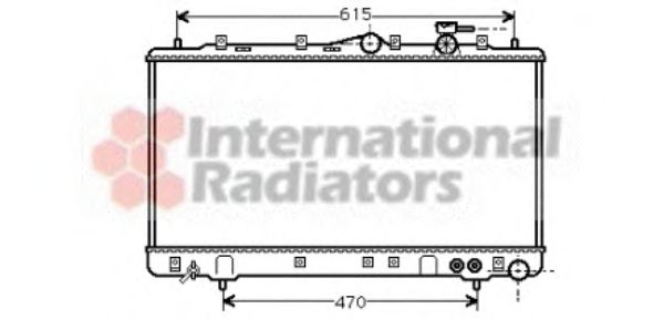 VAN WEZEL 82002056 Радиатор, охлаждение двигателя для HYUNDAI (Хендай)