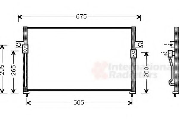 VAN WEZEL 82005058 Конденсатор, кондиционер для HYUNDAI GRACE (Хендай Граcэ) VAN WEZEL 82005058 Конденсатор, кондиционер для HYUNDAI GRACE (Хендай Граcэ)