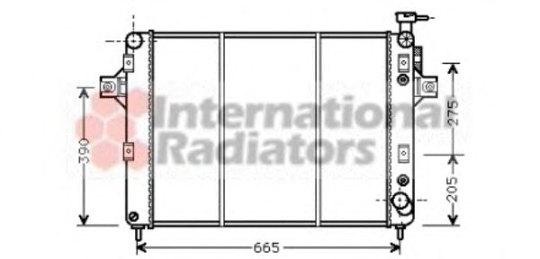 VAN WEZEL 21002014 Радиатор, охлаждение двигателя 
