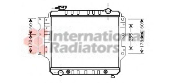 VAN WEZEL 21002023 Радиатор, охлаждение двигателя 