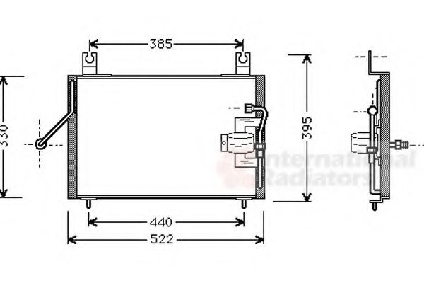VAN WEZEL 83005004 Конденсатор, кондиционер для KIA MENTOR (Киа Мэнтор) VAN WEZEL 83005004 Конденсатор, кондиционер для KIA MENTOR (Киа Мэнтор)