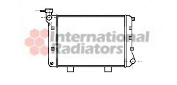VAN WEZEL 26002005 Радиатор, охлаждение двигателя 