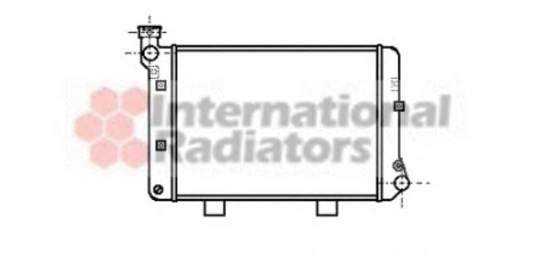 VAN WEZEL 26002006 Радиатор, охлаждение двигателя 