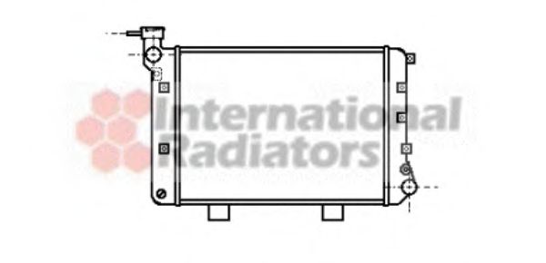 VAN WEZEL 26002007 Радиатор, охлаждение двигателя 