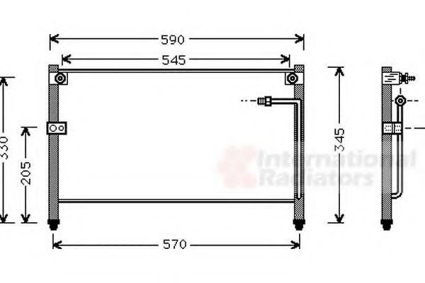 VAN WEZEL 27005112 Конденсатор, кондиционер для MAZDA 626 III (Мазда 626 3) VAN WEZEL 27005112 Конденсатор, кондиционер для MAZDA 626 III (Мазда 626 3)