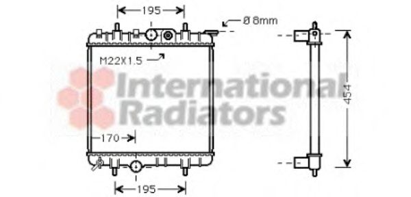 VAN WEZEL 40002188 Радиатор, охлаждение двигателя для PEUGEOT 207 (Пежо 207) VAN WEZEL 40002188 Радиатор, охлаждение двигателя для PEUGEOT 207 (Пежо 207)