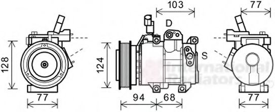 VAN WEZEL 8200K318 Компрессор, кондиционер для HYUNDAI I20 (Хендай И20) VAN WEZEL 8200K318 Компрессор, кондиционер для HYUNDAI I20 (Хендай И20)