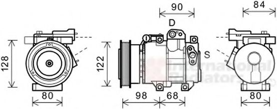 VAN WEZEL 8300K192 Компрессор, кондиционер для KIA (Киа) VAN WEZEL 8300K192 Компрессор, кондиционер для KIA (Киа)