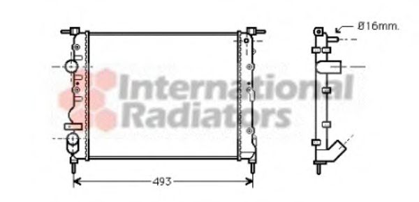 VAN WEZEL 43002271 Радиатор, охлаждение двигателя для NISSAN KUBISTAR (Ниссан Кубистар) VAN WEZEL 43002271 Радиатор, охлаждение двигателя для NISSAN KUBISTAR (Ниссан Кубистар)