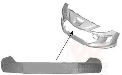 VAN WEZEL 4014580 Облицовка, бампер для PEUGEOT 308 CC (Пежо 308 сс) VAN WEZEL 4014580 Облицовка, бампер для PEUGEOT 308 CC (Пежо 308 сс)