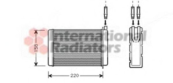 VAN WEZEL 43006090 Теплообменник, отопление салона для RENAULT ENCORE (Рено Энcорэ) VAN WEZEL 43006090 Теплообменник, отопление салона для RENAULT ENCORE (Рено Энcорэ)