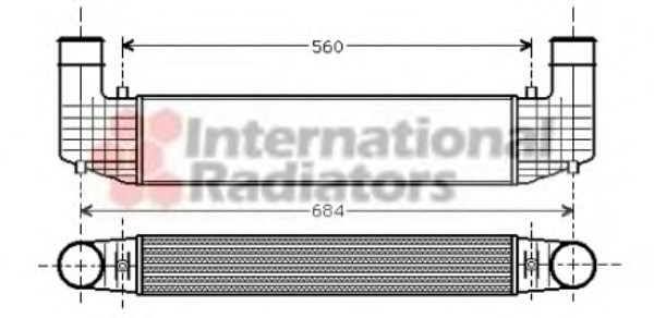 VAN WEZEL 58004157 Интеркулер 