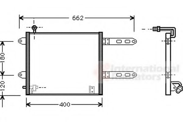 VAN WEZEL 58005178 Конденсатор, кондиционер для VOLKSWAGEN POLO (Фольксваген Поло) VAN WEZEL 58005178 Конденсатор, кондиционер для VOLKSWAGEN POLO (Фольксваген Поло)