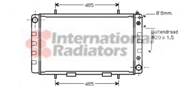 VAN WEZEL 02002162 Радиатор, охлаждение двигателя для LAND ROVER DEFENDER (Ленд ровер/лэнд ровер Дэфэндэр) VAN WEZEL 02002162 Радиатор, охлаждение двигателя для LAND ROVER DEFENDER (Ленд ровер/лэнд ровер Дэфэндэр)
