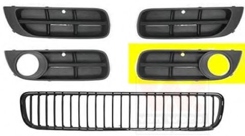 VAN WEZEL 7627593 Решетка вентилятора, буфер 