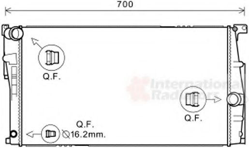 VAN WEZEL 06002448 Радиатор, охлаждение двигателя 