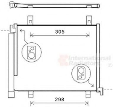 VAN WEZEL 58005327 Конденсатор, кондиционер для VOLKSWAGEN UP (Фольксваген Уп) VAN WEZEL 58005327 Конденсатор, кондиционер для VOLKSWAGEN UP (Фольксваген Уп)