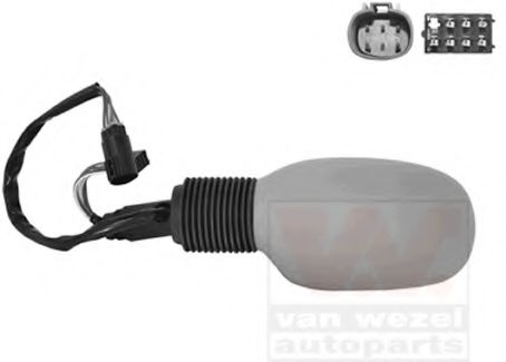 VAN WEZEL 1865817 Наружное зеркало для FORD KA (Форд Ка) VAN WEZEL 1865817 Наружное зеркало для FORD KA (Форд Ка)