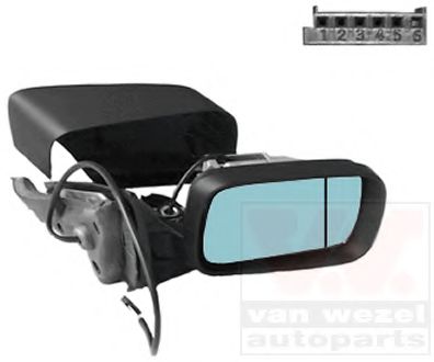 VAN WEZEL 0646806 Наружное зеркало для BMW (Бмв) VAN WEZEL 0646806 Наружное зеркало для BMW (Бмв)