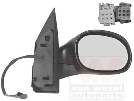 VAN WEZEL 0917808 Наружное зеркало для CITROËN C2 (CитроËн C2) VAN WEZEL 0917808 Наружное зеркало для CITROËN C2 (CитроËн C2)