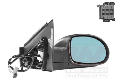 VAN WEZEL 0961810 Наружное зеркало для CITROËN C5 I (CитроËн С5 1) VAN WEZEL 0961810 Наружное зеркало для CITROËN C5 I (CитроËн С5 1)
