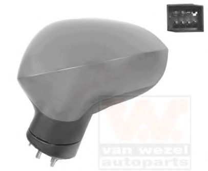 VAN WEZEL 4919817 Наружное зеркало для SEAT (Сеат) VAN WEZEL 4919817 Наружное зеркало для SEAT (Сеат)