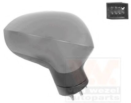 VAN WEZEL 4919818 Наружное зеркало для SEAT (Сеат) VAN WEZEL 4919818 Наружное зеркало для SEAT (Сеат)