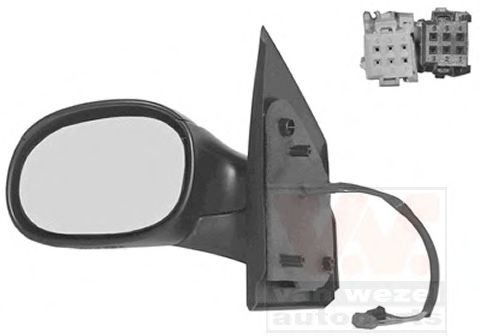 VAN WEZEL 0917807 Наружное зеркало для CITROËN C2 (CитроËн C2) VAN WEZEL 0917807 Наружное зеркало для CITROËN C2 (CитроËн C2)
