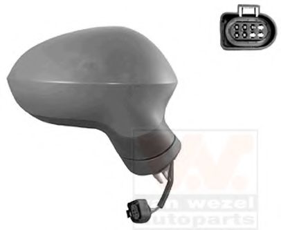 VAN WEZEL 4940808 Наружное зеркало для SEAT (Сеат) VAN WEZEL 4940808 Наружное зеркало для SEAT (Сеат)