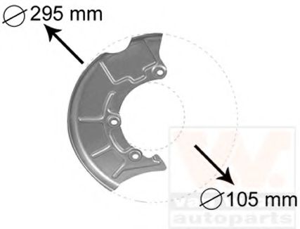 VAN WEZEL 5888372 Отражатель, диск тормозного механизма для VOLKSWAGEN (Фольксваген) VAN WEZEL 5888372 Отражатель, диск тормозного механизма для VOLKSWAGEN (Фольксваген)