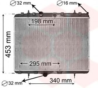 VAN WEZEL 40002255 Радиатор, охлаждение двигателя для PEUGEOT (Пежо) VAN WEZEL 40002255 Радиатор, охлаждение двигателя для PEUGEOT (Пежо)