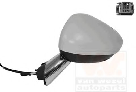 VAN WEZEL 0952807 Наружное зеркало для CITROëN (Cитроëн) VAN WEZEL 0952807 Наружное зеркало для CITROëN (Cитроëн)