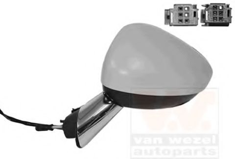VAN WEZEL 0952817 Наружное зеркало для CITROëN (Cитроëн) VAN WEZEL 0952817 Наружное зеркало для CITROëN (Cитроëн)