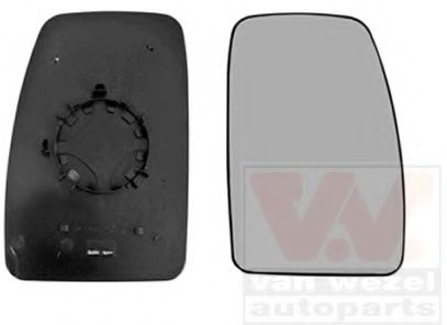 VAN WEZEL 3799838 Зеркальное стекло, наружное зеркало для OPEL MOVANO B (Опель Моvано б)